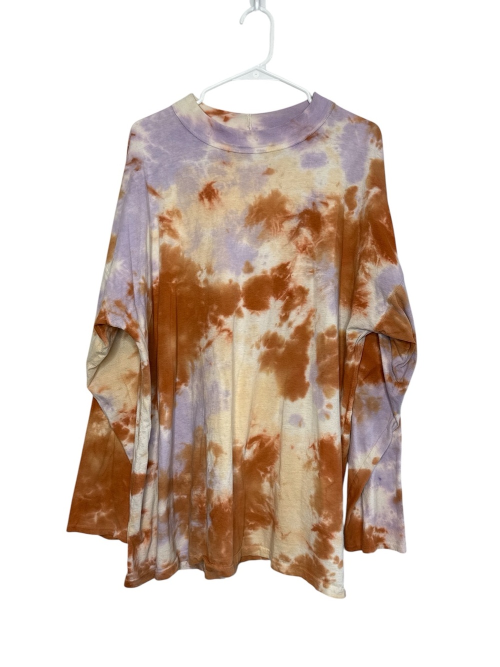 We The Free "Be Free" Women's Long Sleeve Tie-Dye Oversized Tunic Top XL